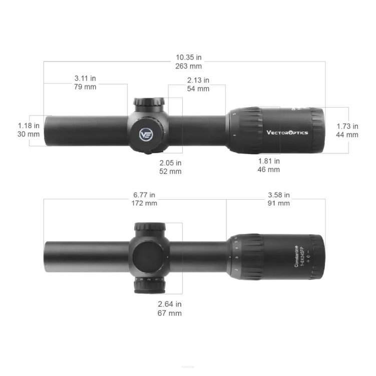 Luneta biegowa Vector Optics Constantine 1-8x24 SFP