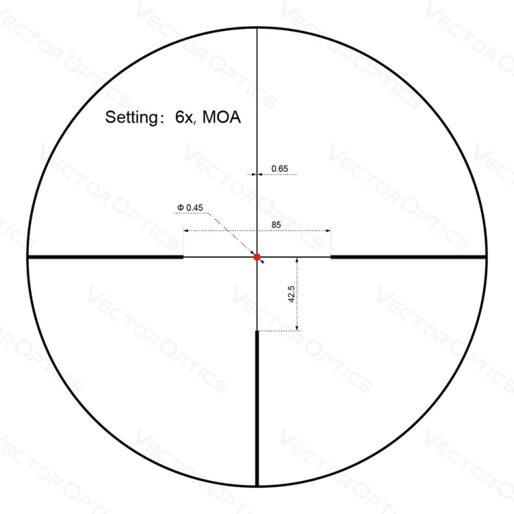 Luneta biegowa Vector Optics Constantine 1-6x24i Fiber SFP