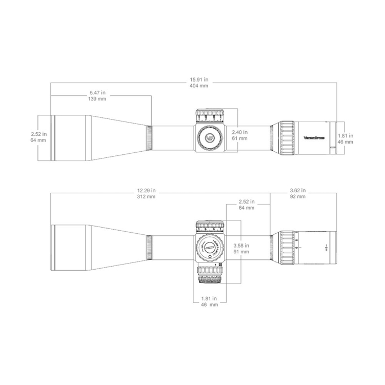 Luneta celownicza Vector Optics Continental x6 6-36X56 FFP PRS