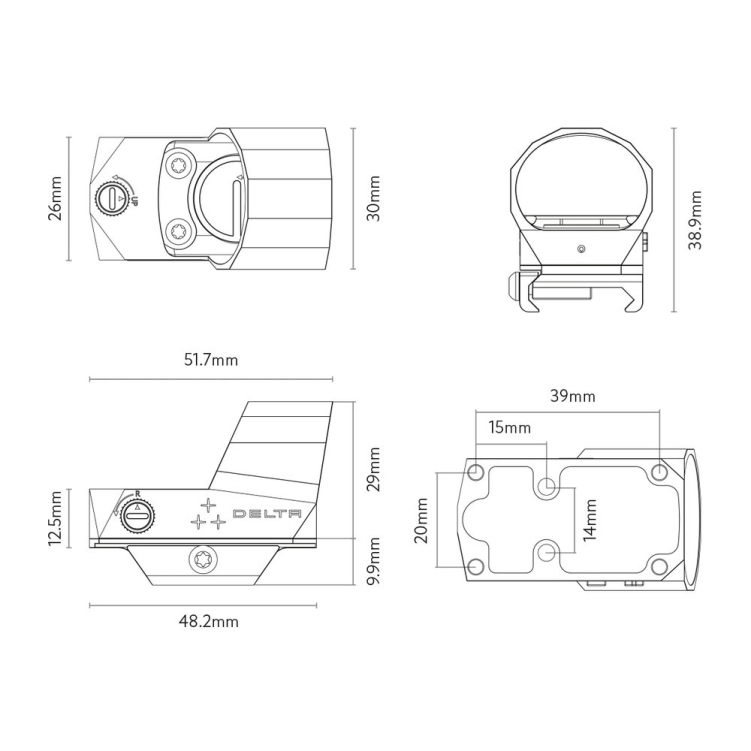 Celownik kolimatorowy Delta MiniDot III