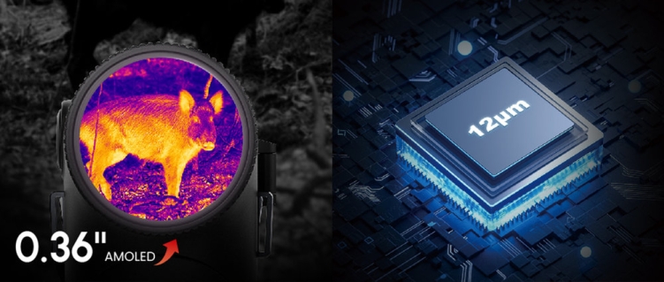 Monokular termowizyjny z dalmierzem Guide TD653L LRF