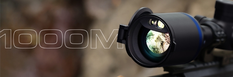 Dalmierz laserowy LRF 1000m ukryty w obiektywie Pard Pantera eX
