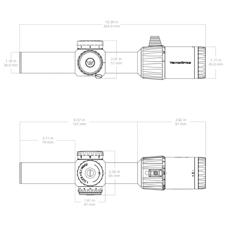 Luneta celownicza Vector Optics Tauron 1-6x24 FFP LPVO SCFF-63
