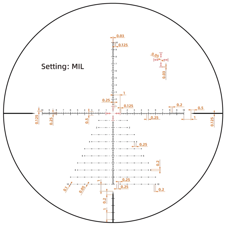 Luneta celownicza Vector Optics Tauron 5-25x56 HD MIL FFP PRS SCFF-71