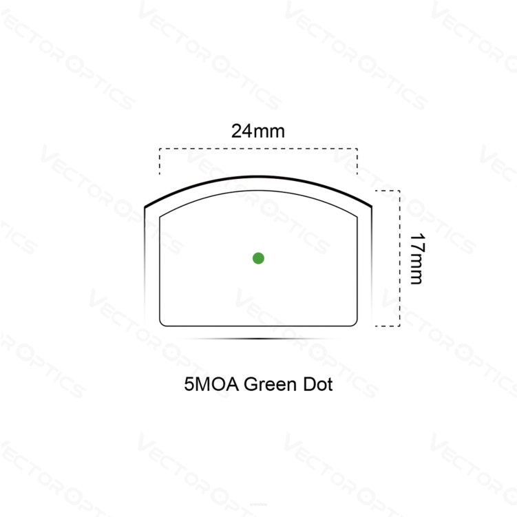 Celownik pryzmatyczny Vector Optics Paragon 4x24 Mini + Frenzy 1x17x24 Green Dot VOGP-01