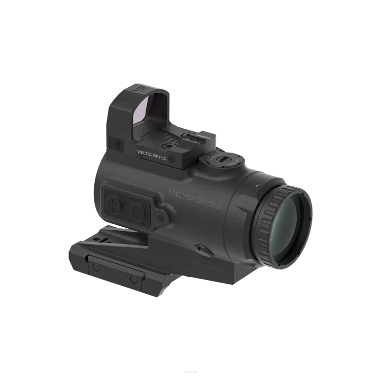 Celownik pryzmatyczny Vector Optics Paragon 4x24 Mini + Frenzy 1x17x24 Green Dot VOGP-01