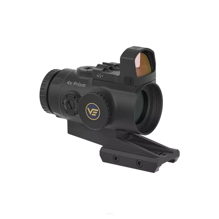 Celownik pryzmatyczny Vector Optics Paragon 4x24 Mini + Frenzy 1x17x24 Green Dot VOGP-01