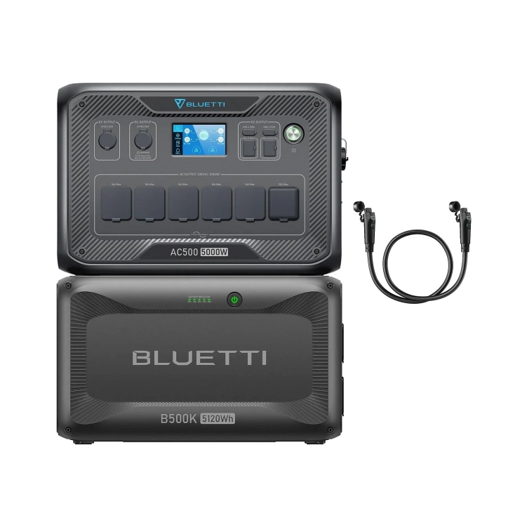 Stacja zasilania BLUETTI AC500 + moduł zasilający B500K (5,12kWh)