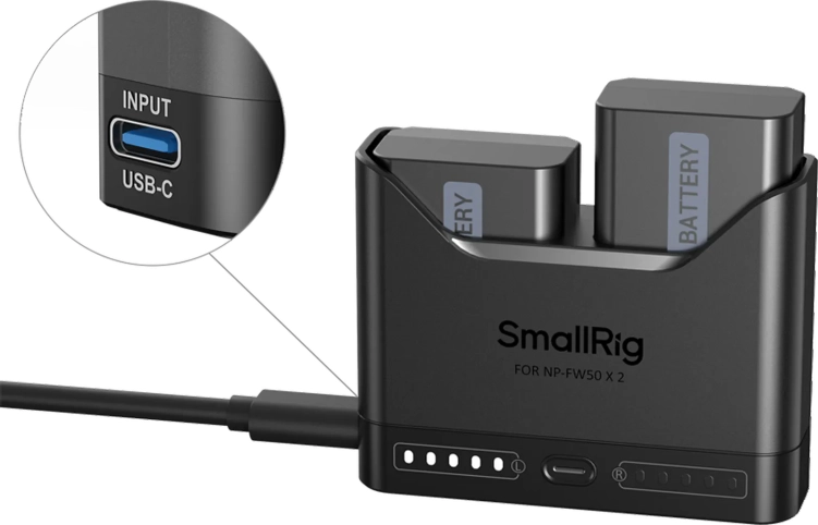 Ładowarka SmallRig 5488 + 2 akumulatory Sony NP-FW50