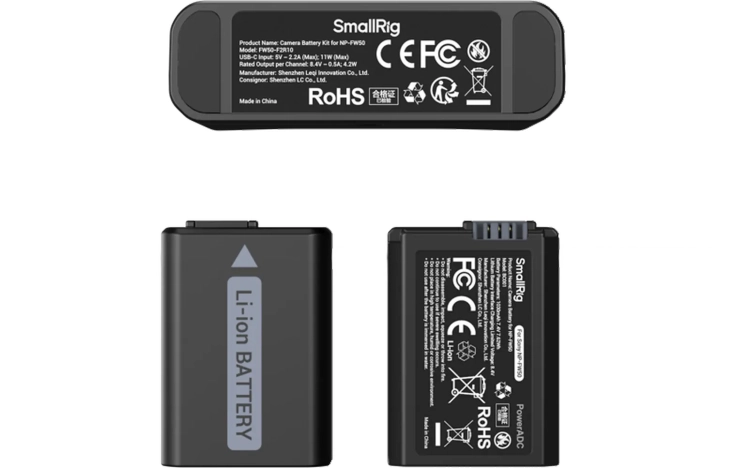 Ładowarka SmallRig 5488 + 2 akumulatory Sony NP-FW50