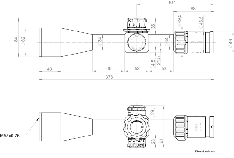 Luneta celownicza Kahles K525i 5-25x56 MSR2/Ki (w-left CCW) Refined 2026