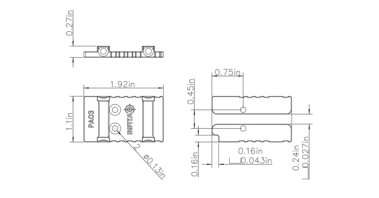 Adapter pistoletowy InfiTac PA03 Glock MOS