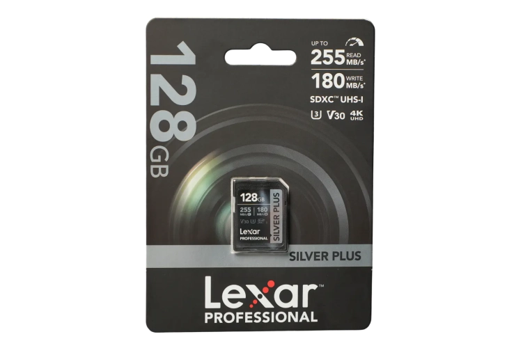Karta pamięci Lexar Pro Silver PLUS SDXC R255/W180 128GB