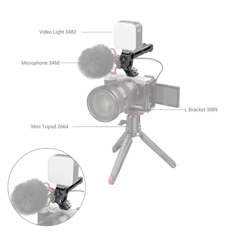 SmallRig 3764 Górna rączka z zimną stopką