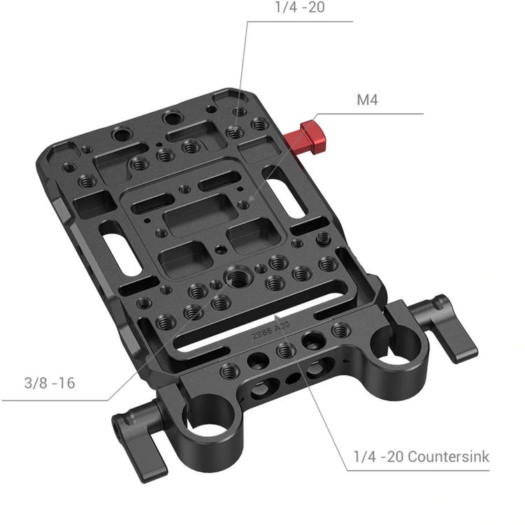 SmallRig 3016 V-mount Plate mocowanie akumulatorów (CL3016)