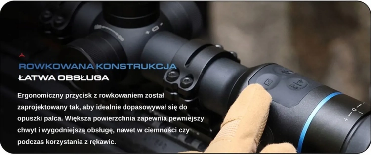 Celownik noktowizyjny PARD Night Stalker 4K eX 70 mm + moduł IL1 dalmierz i iluminator 850nm