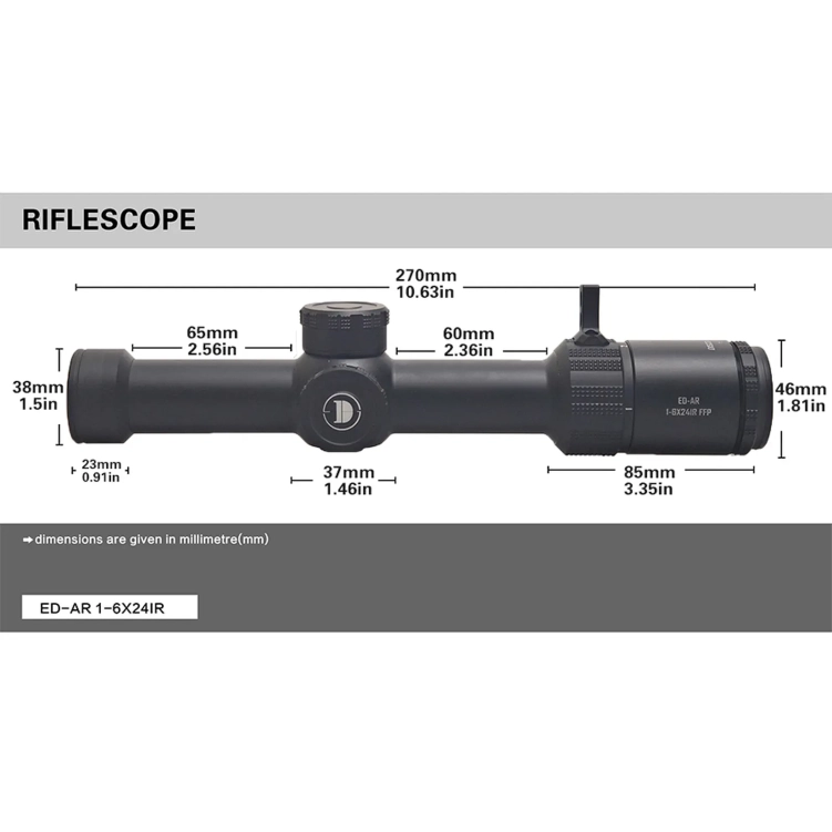 Luneta celownicza biegowa Discovery Optics ED-AR 1-6x24 IR
