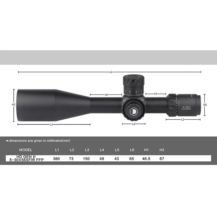 Luneta celownicza Discovery Optics HD GEN II 5-30x56 SFIR FFP Z MRAD