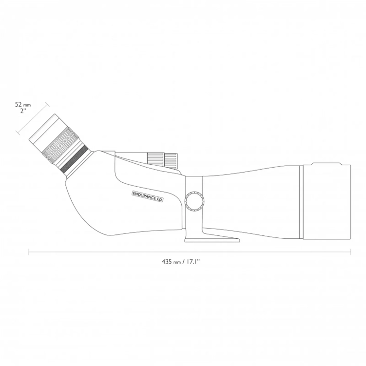 Luneta obserwacyjna Hawke Endurance ED 25-75x85 kątowa