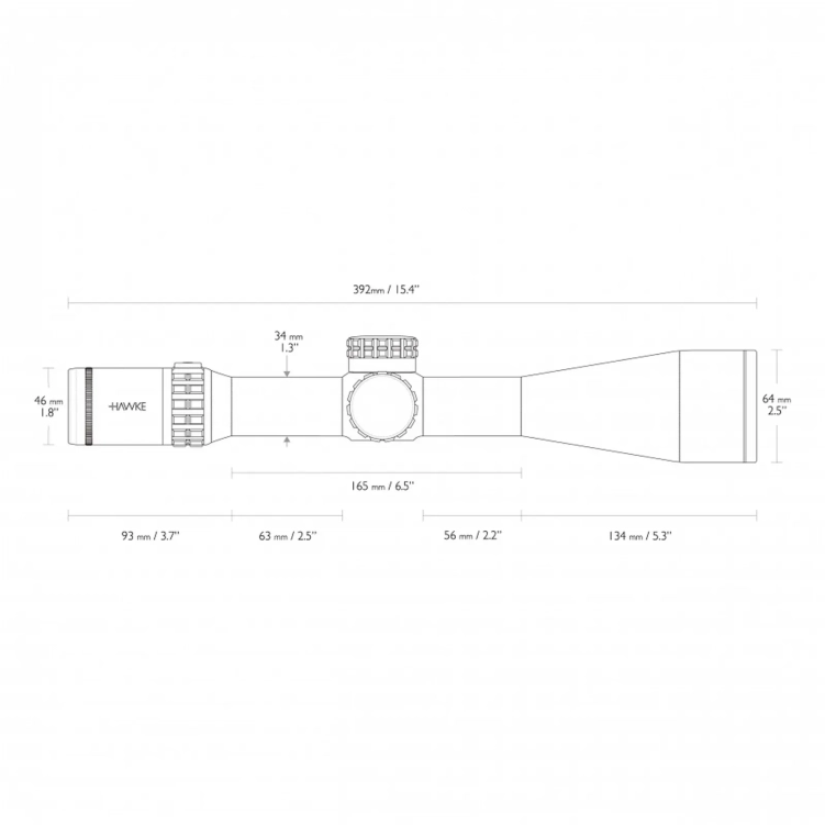 Luneta celownicza Hawke Frontier 34 FFP 3-18x50 SF IR Mil Pro Ext