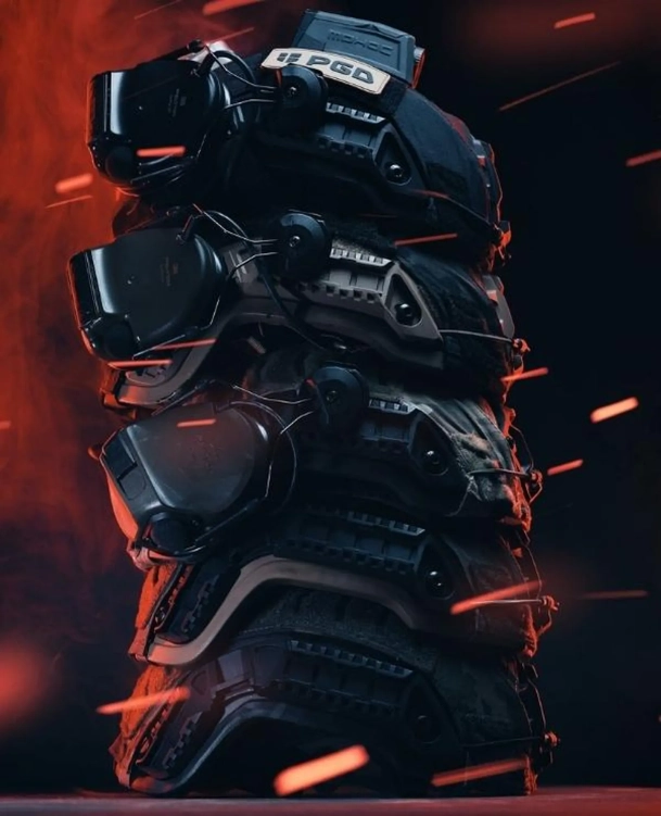 Poduszki pod hełm PGD 10-pad helment liner (memory foam)