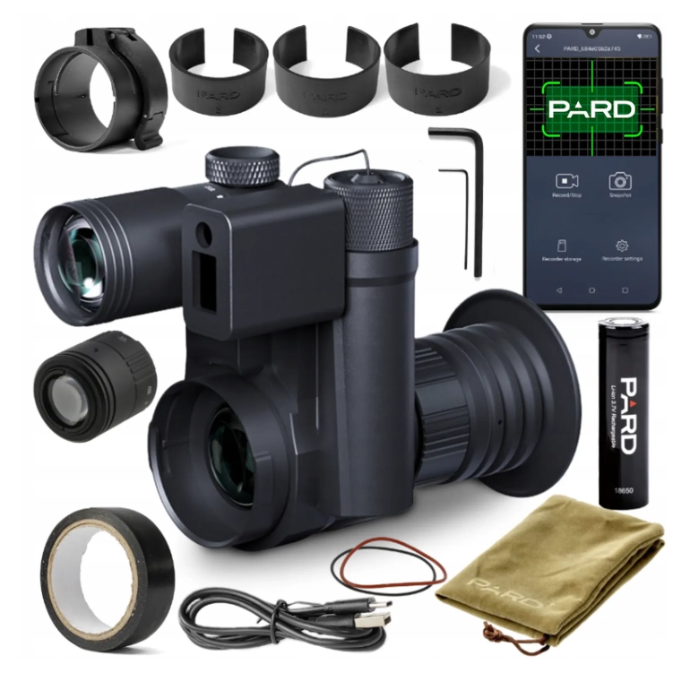 Zestaw nasadka noktowizyjna PARD SP2 4K LRF + iluminator IR1 940nm