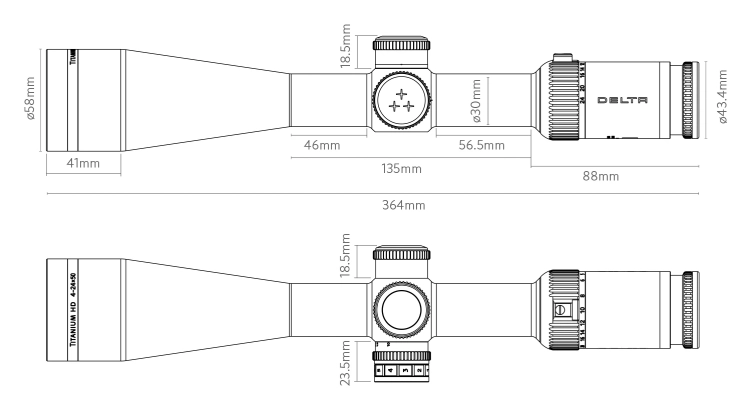 Luneta celownicza Delta Optical Titanium HD 4-24x50 Di MD MOA
