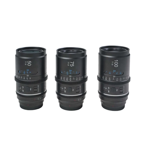 Zestaw Sirui Astra 50 mm, 75 mm i 100 mm T1.8 1.33x FF AF anamorficzny (L - Mount)