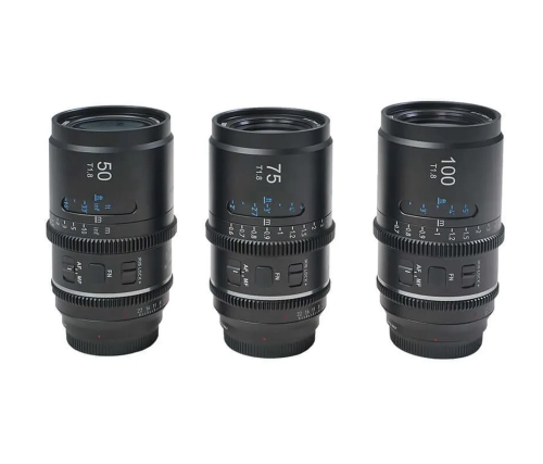Sirui Astra 50 mm, 75 mm i 100 mm T1.8 1.33x FF AF anamorficzny (Sony E)