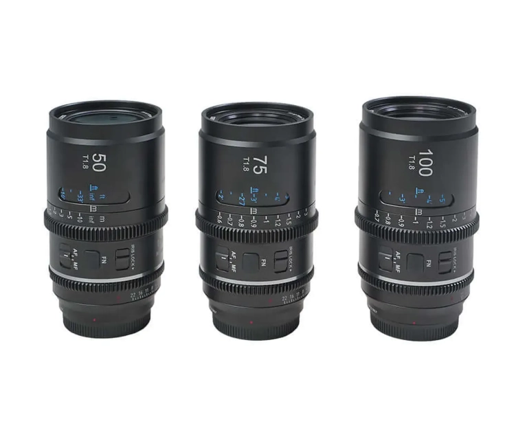 Sirui Astra 50 mm, 75 mm i 100 mm T1.8 1.33x FF AF anamorficzny (Sony E)