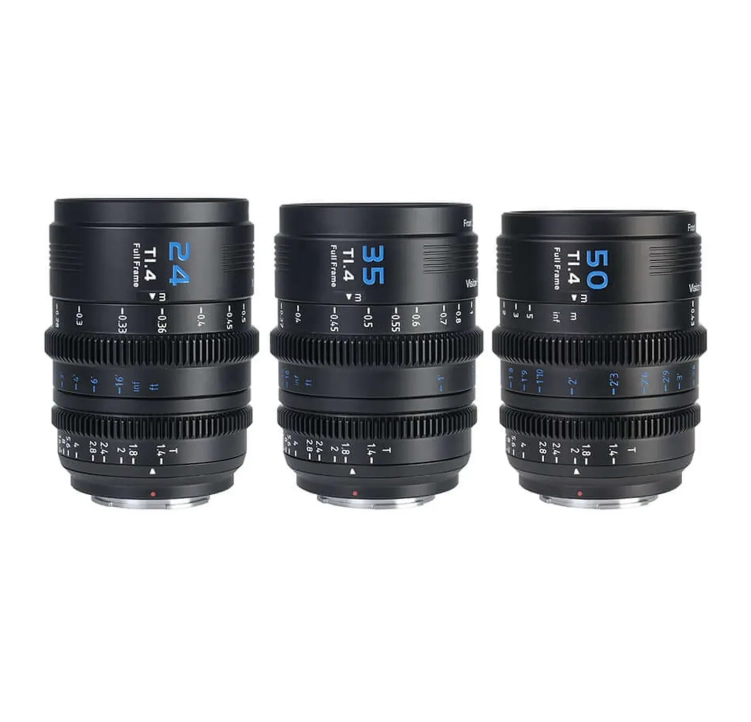 Zestaw Sirui Vision Prime 1 T1.4 FF obiektyw z 24 mm/35 mm/50 mm (Sony E, mocowania Z/RF/L wymienne)