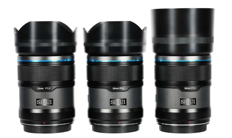 Zestaw Sirui Sniper 23 mm, 33 mm i 56 mm F1.2 APS - C AF (Sony E)