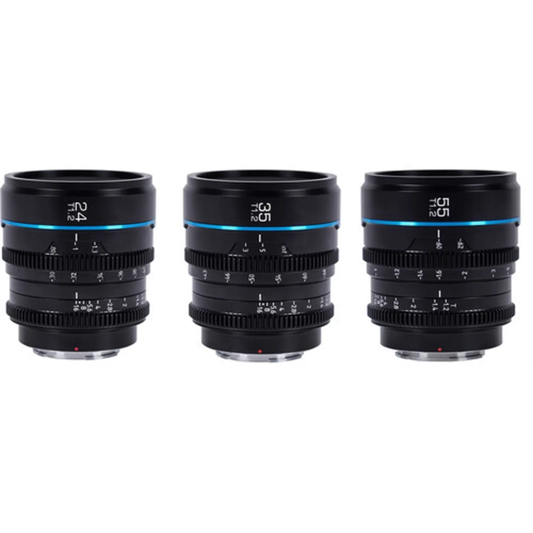 Obiektyw Sirui Nightwalker 24, 35 i 55 mm T1.2 S35 obiektyw zestaw (L - Mount)