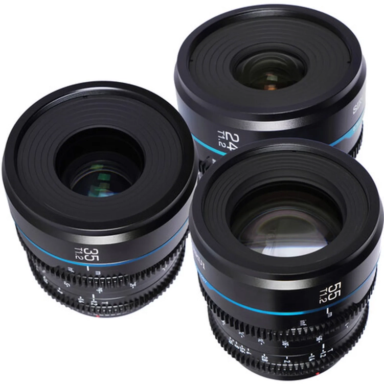 Sirui Nightwalker 24, 35 i 55 mm T1.2 S35 obiektyw zestaw (M4/3)