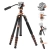 K&F Concept O255C4+FH-03 statyw wideo karbonowy