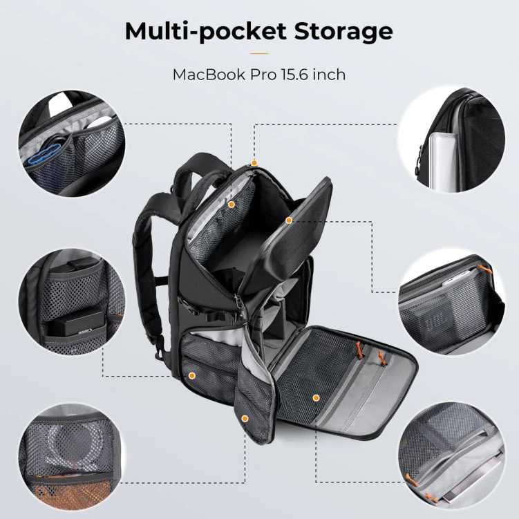 Plecak fotograficzny K&F Concept 20L DSRL Czarny