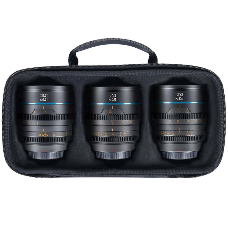 Zestaw Sirui Nightwalker 24 mm 35 mm 55 mm T1.2 Sony E Gun Metal