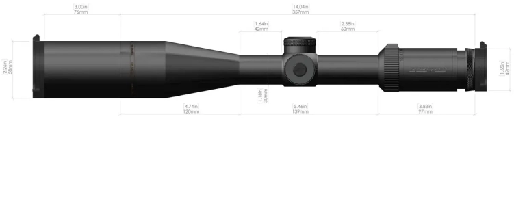 Luneta celownicza Zero Tech THRIVE HD 2,5-15x50 PHR II