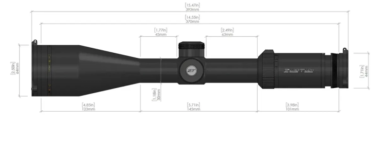 Luneta celownicza Zero Tech THRIVE HD 6-24x50 LR Hunter FFP IL - MRAD
