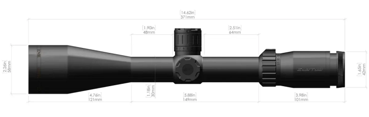 Luneta celownicza Zero Tech TRACE 3-18x50 R3 SFP - 1/4 MOA