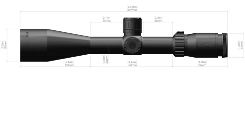 Luneta celownicza Zero Tech TRACE 4,5-27x50 RMF FFP MOA - 1/4 MOA
