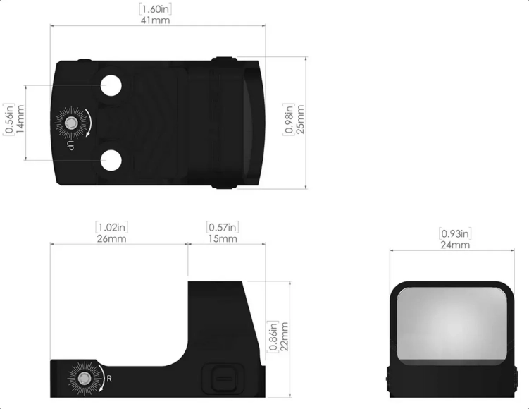 Kolimator Zero Tech THRIVE MICRO HD 3 MOA - THDMM21 - Multi Reticle - RMSc