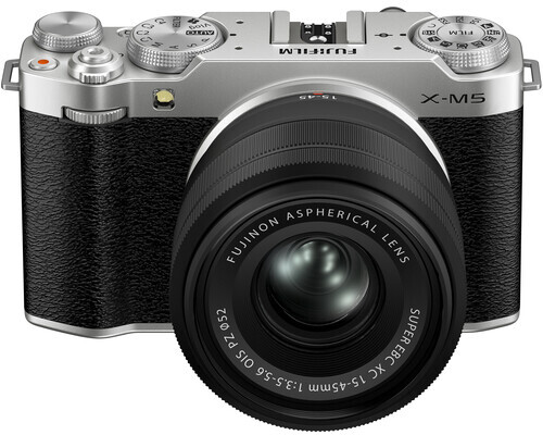 Aparat FujiFilm X-M5 Srebrny + Obiektyw XC 15-45 mm f3.5-5.6 OIS PZ