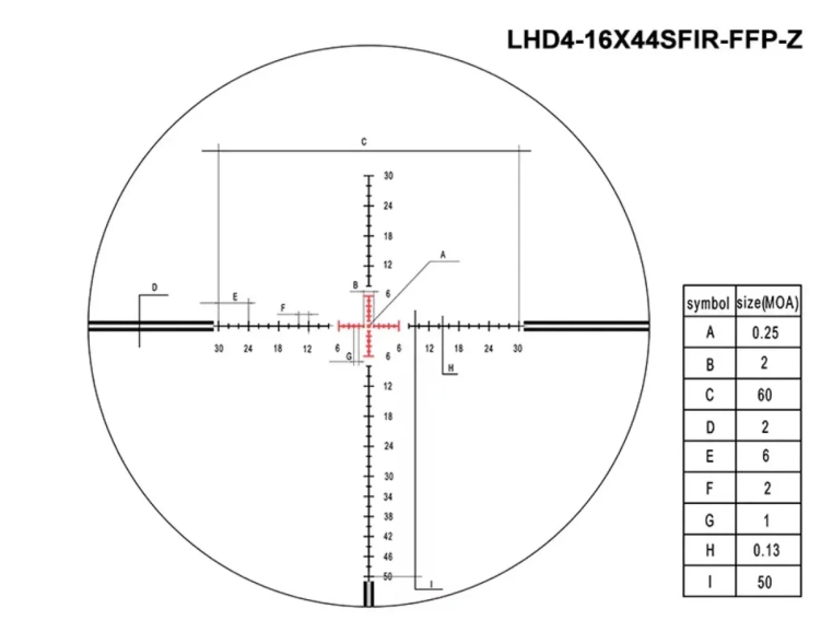 Luneta celownicza Discovery Optics LHD-NV 4-16X44SFIR SFP-MOA