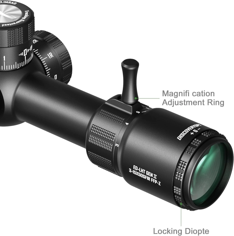 Luneta celownicza Discovery Optics ED-LHT GENⅡ 3-15X50SFIR FFP-Z-MRAD