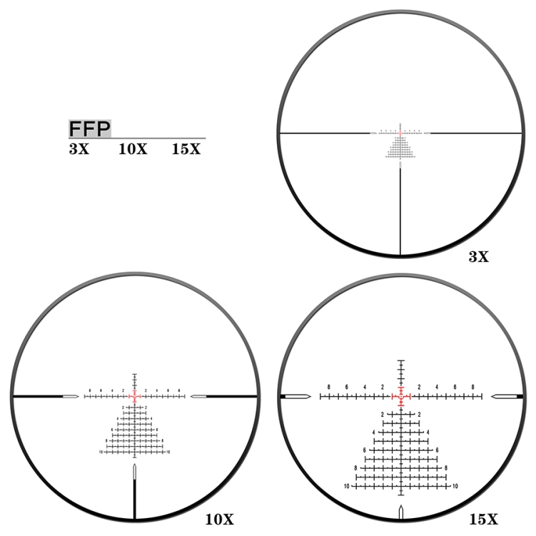 Luneta celownicza Discovery Optics ED-LHT GENⅡ 3-15X50SFIR FFP-Z-MRAD