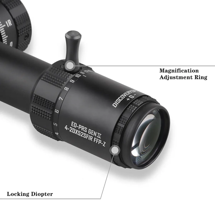 Luneta celownicza Discovery Optics ED-PRS GENⅡ 4-20X52SFIR FFP-MRAD-L