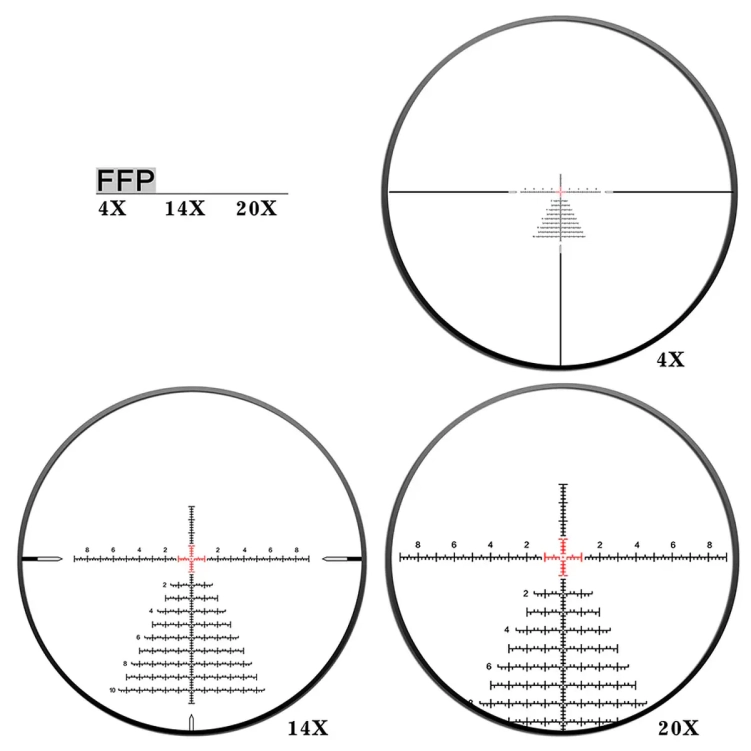 Luneta celownicza Discovery Optics ED-PRS GENⅡ 4-20X52SFIR FFP-MRAD-L