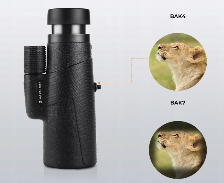 Monokular Luneta K&F CONCEPT 10x42mm BaK4 IP65 + Etui KF33.090