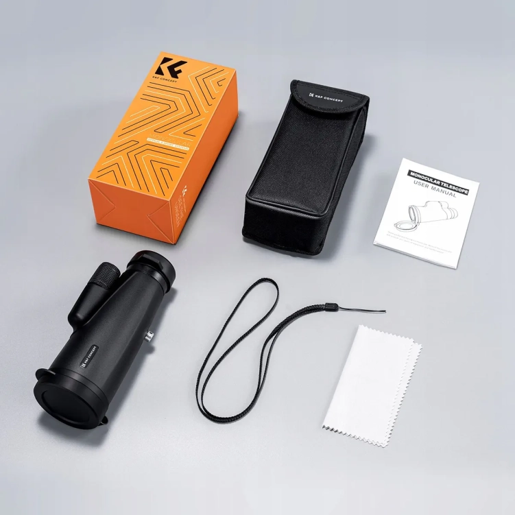 Monokular Luneta K&F CONCEPT 12x50mm BaK4 IP65 + Etui KF33.091